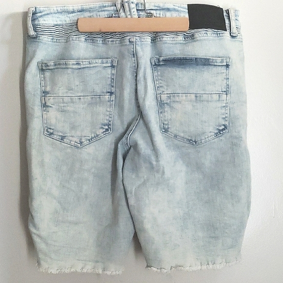 Rue21 Mens Jean Biker Shorts - Picture 2 of 5